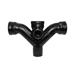 Tyler Pipe 002949 Combination Double Tee With 2 in Side Opening Hub 4 in