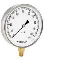 Weksler EA14J Pressure Gauge EA14 4-1/2 Inch Diameter 1/4 NPT