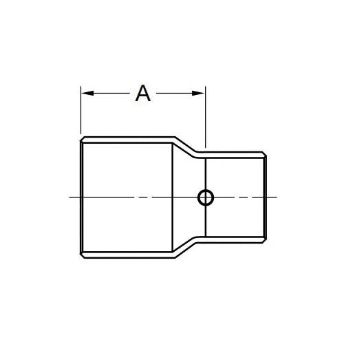 EPC EPC 10032068 118 Solder Concentric Fitting Reducer 3/4 x 1/4 in