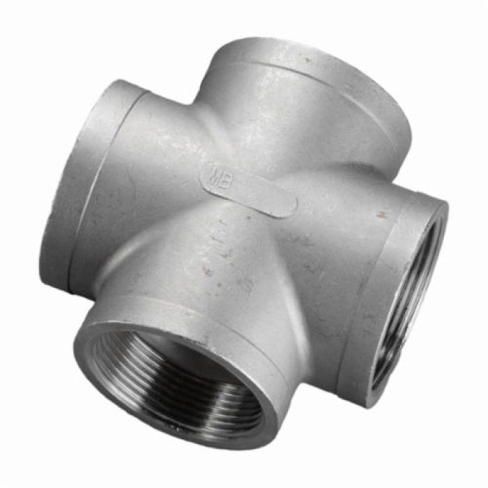 Merit Brass K410-48 Banded Pipe Cross 3 in FNPT 150 lb