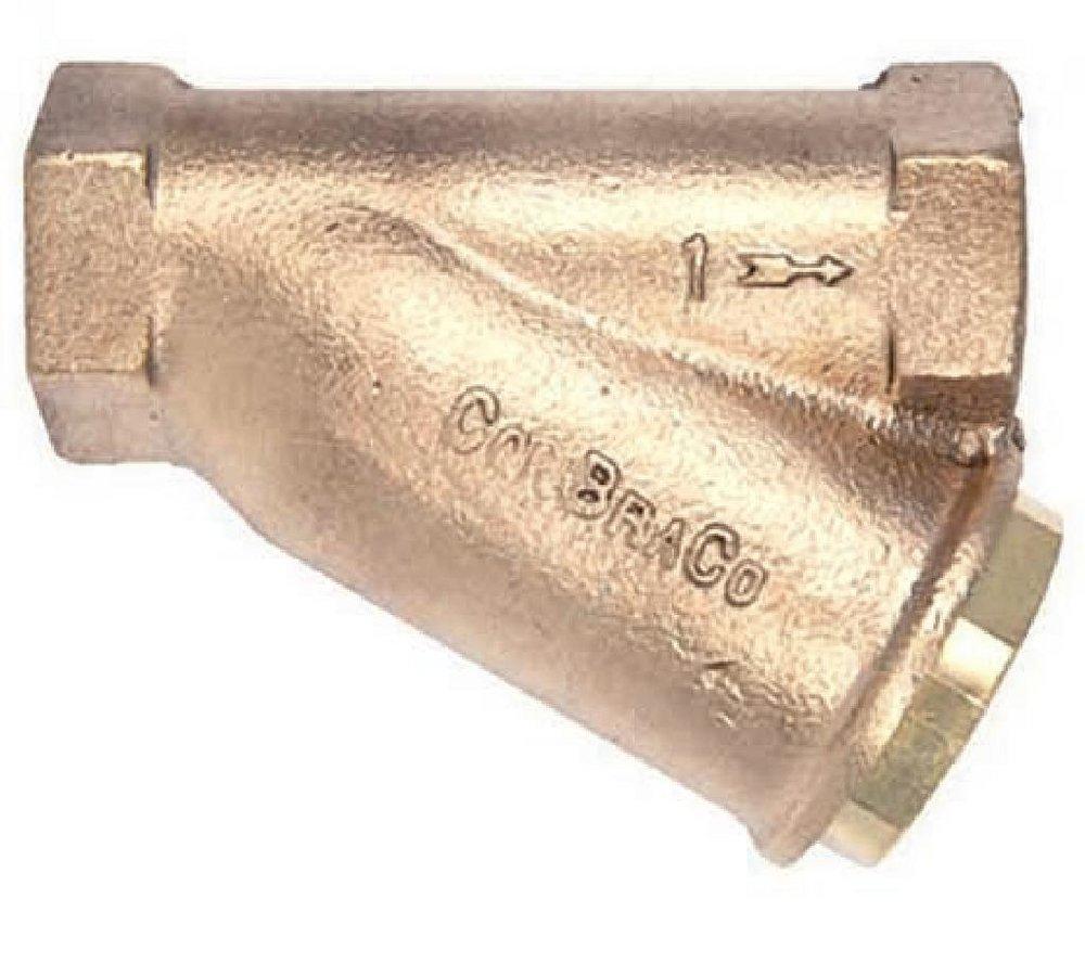 Apollo Valves 5900602 59 Series 1-1/4 x 1-1/4 x 1-1/4 in. 125# 400 psi Bronze Steam Threaded Wye Strainer