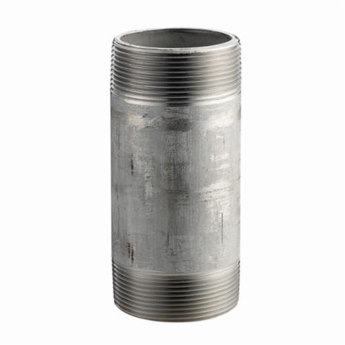 Merit Brass 6006-200 Standard Pipe Nipple, 3/8 in x 2 in L MNPT, 316L Stainless Steel, SCH 40/STD