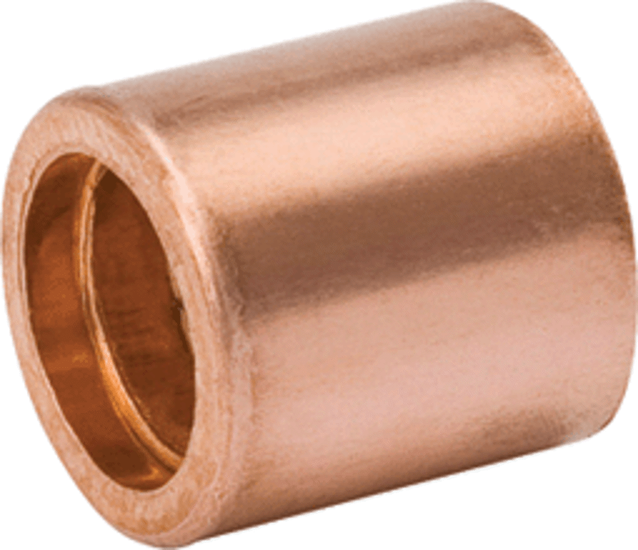 Mueller W01706 Copper Flush Bushing, 3/8 x 1/4 OD Ftg x C