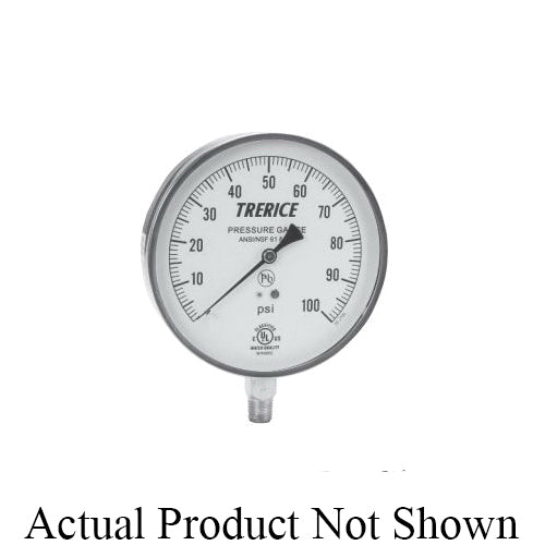 Trerice 620B4502LD15 620B Commercial Contractor Pressure Gauge 0 to 15 psi 1/4 in MNPT