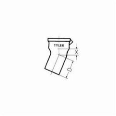 Tyler Pipe 000655 1/16 DWV Service Pipe Bend 8 in