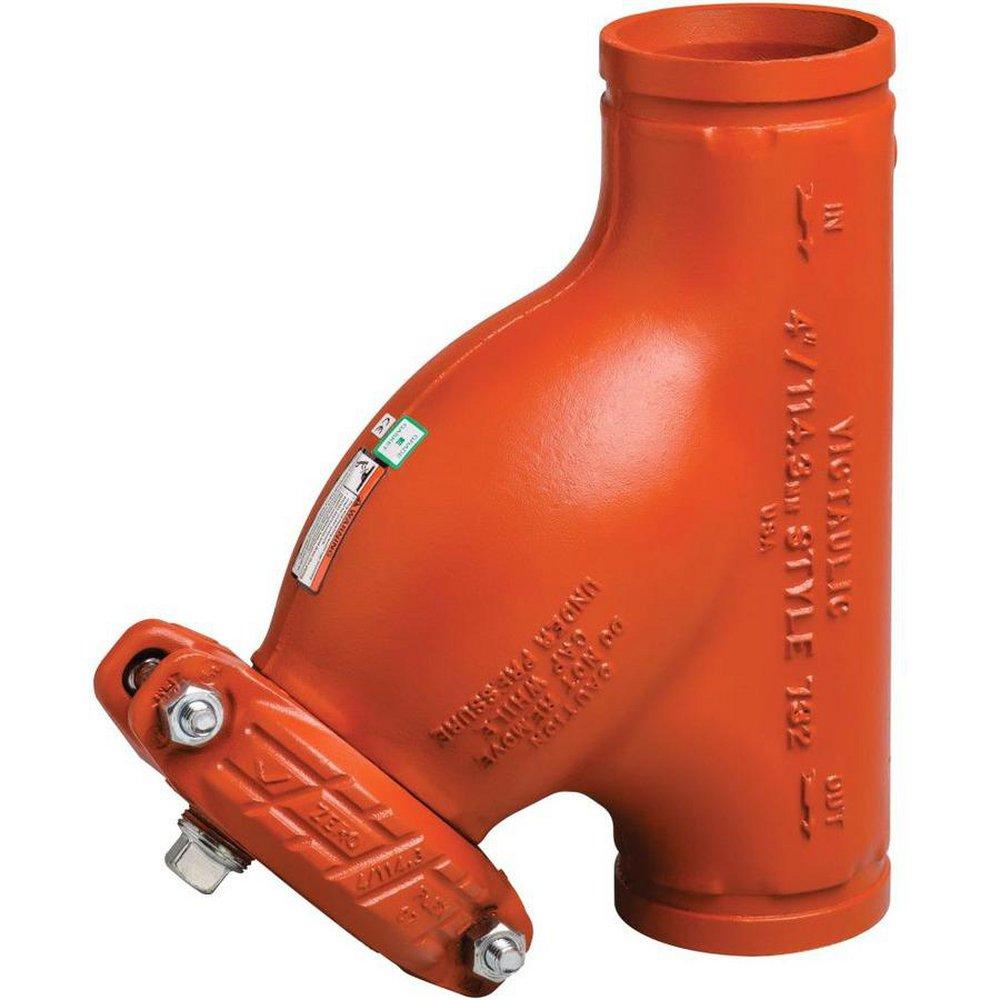 Victaulic C040732PE0 FireLock Style 732 4 in Standard Grooved Wye Strainer