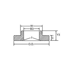 Weldbend 151-022-000 Lap Joint Flange 150 lb 2-1/2 in