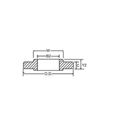 Weldbend 610-020-000 Raised Face Slip-On Flange 600 lb 2 in