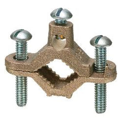 Arlington 720B Bare Wire Ground Clamp with Galvanized Steel Screw, 1/2 to 1 Pipe Size, 10 to 2 AWG Conductor