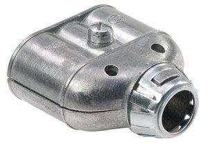 Bridgeport 38ASP Snap-In Connector 3/8 in Trade 1/2 in Knockout 0.43 to 0.61 in Diameter