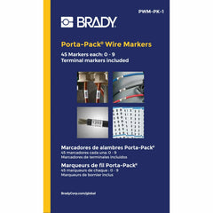 Brady PWM-PK-1 Porta-Pack WM Refill Legend 0 to 9