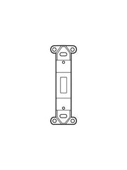 Legrand 80700LA Toggle Switch Insert Light Almond 1 Gang Vertical Orientation