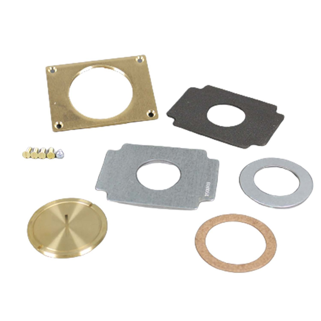 Legrand 829CK Wiremold 2-5/8 x 2-1/4 Brass Floor Box Communication Cover Plate