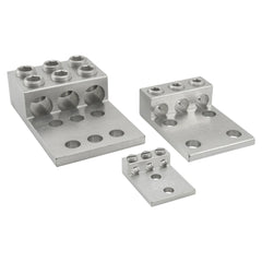 ILSCO T3A2-250N Aluminum Mechanical Lug Dual Rated Conductor Range 250-6 3 Ports 2 Holes