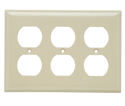 Legrand SP83I Pass & Seymour Wall Plate Standard 3 Gang Ivory