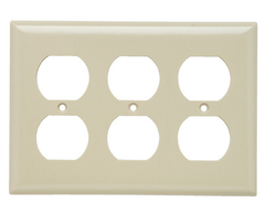 Legrand SP83I Pass & Seymour Wall Plate Standard 3 Gang Ivory