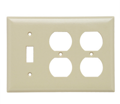 Legrand SP182I Pass & Seymour SP182-I 3Gang Wall Plate Standard Ivory