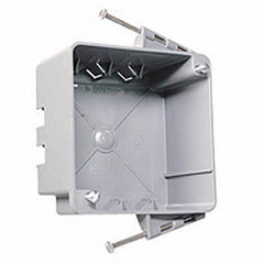 Legrand S4435RAC Pass & Seymour 4 Square Box With Threaded Mounting Holes, Captive Mounting Nails, 3 Auto/Clamps