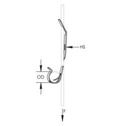 nVent CADDY PCS1 Cable/Conduit to Wire Clip, 25 lb Load, 0.45 to 0.6 in OD, 14-2 to 10-3 Wire