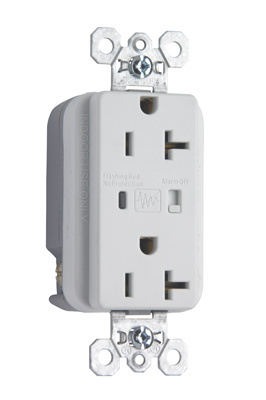 Pass & Seymour 5362WSP Surge Protective Extra Heavy-Duty Duplex Receptacle, 20A 125V - White