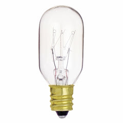 SATCO S3905 15 W ATT T7 INCANDESCENT CLEAR 2500 AVERAGE RATED HOURS 95 LUMENS CANDELABRA BASE 130 VOLT