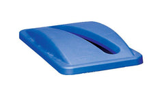 Rubbermaid FG270388BLUE Slim Jim Garbage Can or Wastebasket Paper Recycling Lid - For Use With Slim Jim Containers