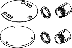 Wiremold 862KIT 862-Series Concrete Floor Kit