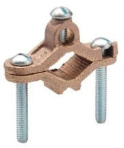 Bridgeport Fittings 1315-B Conduit Ground Clamp 2-1/2-4 BRASS GROUND CLAMP #8-#4wire