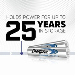 Energizer L92SBP-4 Energizer L92 1.5V Cylindrical Ultimate Lithium AAA Batteries, 4-Pack