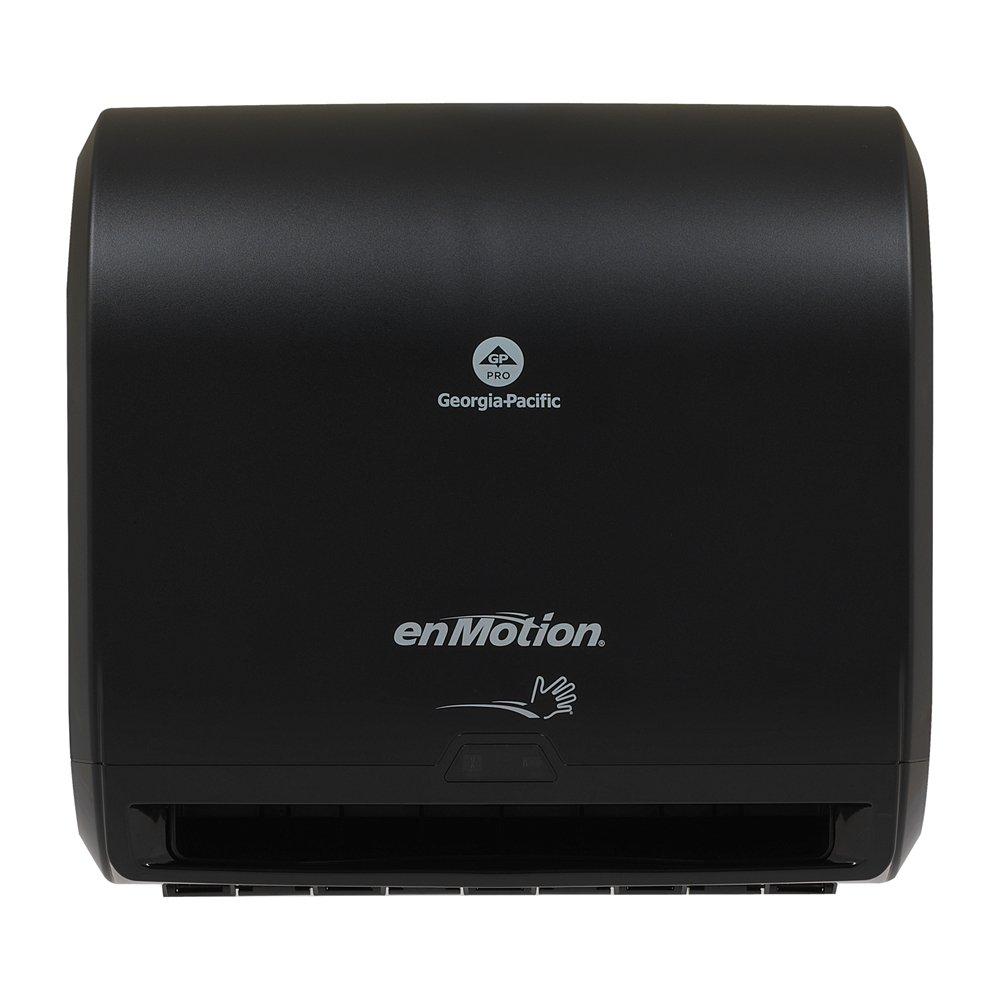 Georgia-Pacific 59488A enMotion Impulse 14 in. Automated Touchless Roll Paper Towel Dispenser in Black