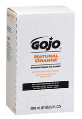 GOJO 7255-04 NATURAL ORANGE Pumice Hand Cleaner Refill, 2000 mL, 4/Carton