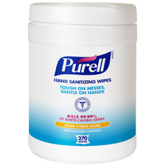 Gojo 9113-06 Purell Hand Sanitizing Wipes - 270 Ct