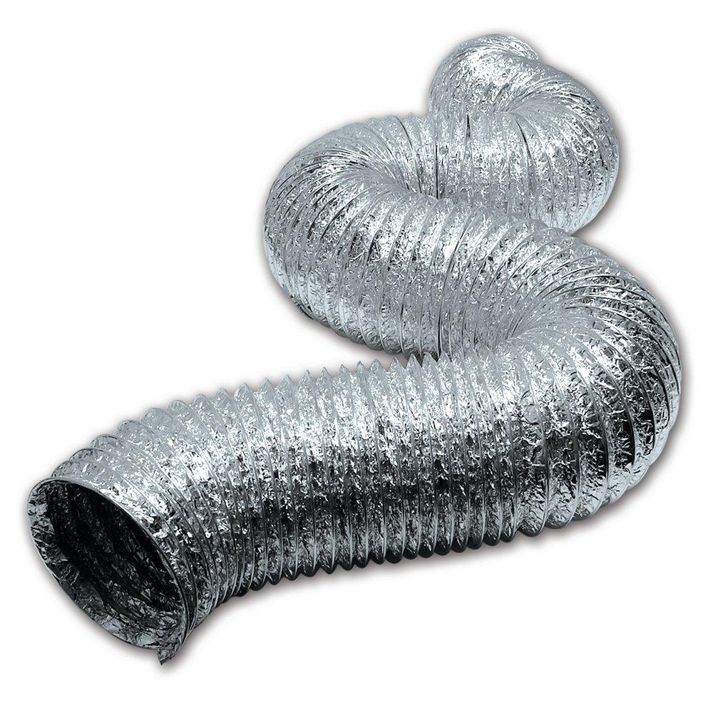 Lambro Industries 450 4 in. x 50 ft. Silver Uninsulated Flexible Air Duct