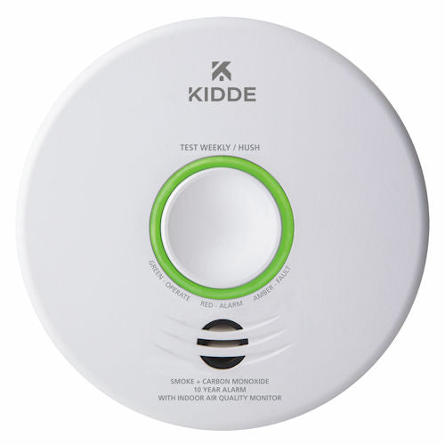 Kidde P4010ACSCOAQ-WF Hardwired Smart Smoke + Carbon Monoxide Alarm w/ Indoor Air Quality Monitor