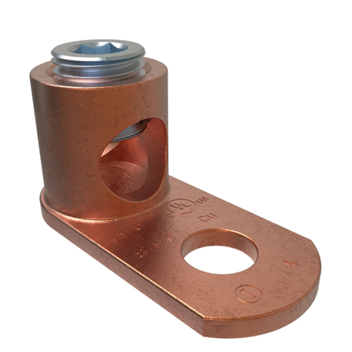 ILSCO CP-0 1/0-8AWG Copper Post Connector 5/16 in Stud