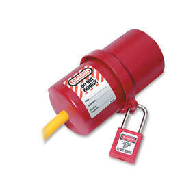 Master Lock 488 Rotating Large Electrical Plug Lockout 220-550 Volt Plugs