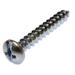 Metallics JTS18 Combination Tapping Screw, #8-18, 1/2 in OAL, Pan Head, Phillips/Slotted Drive, Steel, Zinc Chromate