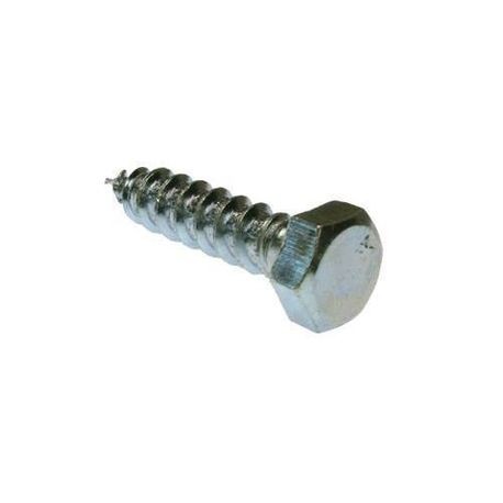 Metallics JBLS23 Lag Bolt, 3/8-7, 3 in L, AISI 1006 to 1022 Grade, Steel, Zinc Chromate