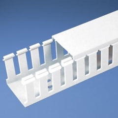 Panduit G3X4WH6 Wide Slot Wiring Duct Base PVC White