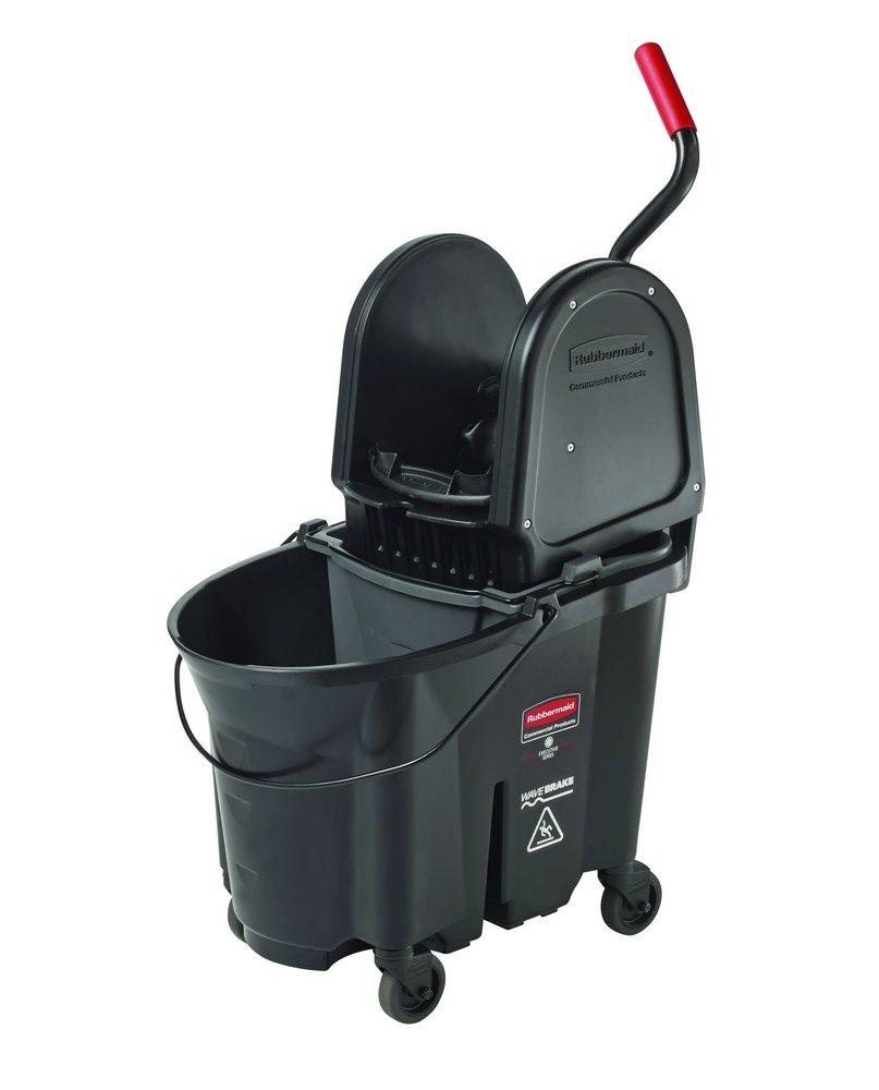 Rubbermaid 1863898 WaveBrake 35 qt Down Press Bucket and Wringer