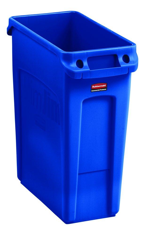 Rubbermaid 1971257 Slim Jim® 11 x 25 x 22 in. 16 gal Plastic Container in Blue