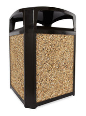 Rubbermaid FG400300ROCK Landmark Series 35 Gal Aggregate Panel for Container in Rock