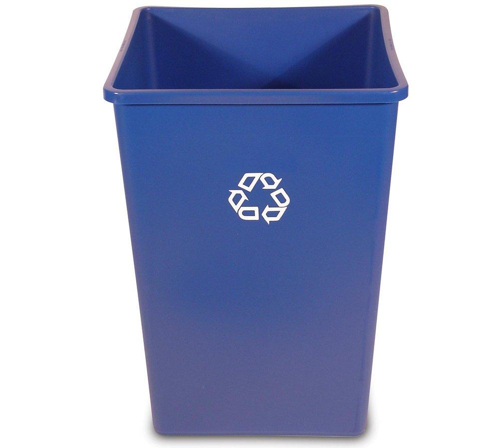 Rubbermaid FG395873BLUE SQ Recycling Container 35 Gal