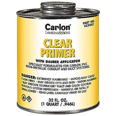 THOMAS & BETTS VC9902 Quart Size Clear Primer With Dauber Applicator.