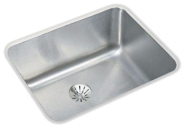 Elkay ELUH1814PD Lustertone Classic Stainless Steel 20-1/2 x 16-1/2 x 7-7/8 Single Bowl Undermount Sink with Perfect Drain