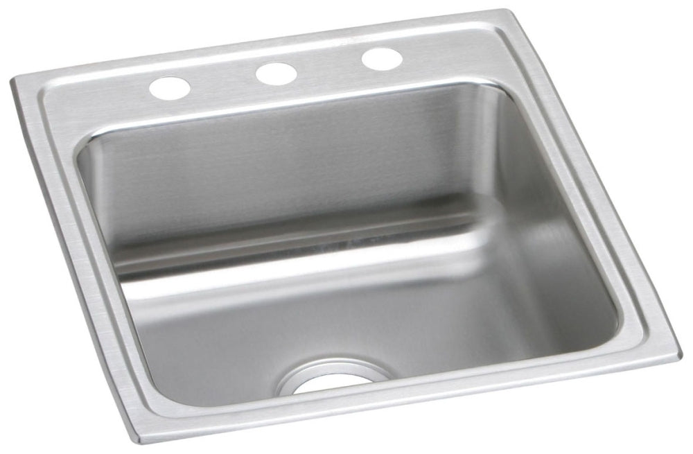 Elkay LRAD2022553 Lustertone Classic Stainless Steel 19-1/2 x 22 x 5-1/2 Drop-in ADA Sink