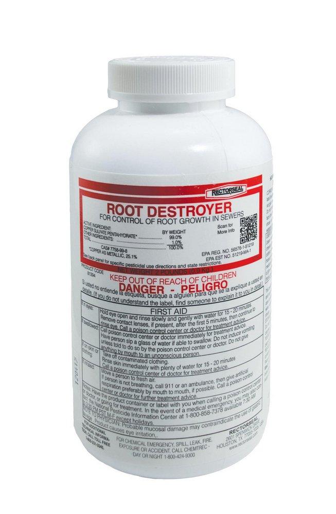 Rectorseal 81394 Root Destroyer 2 lb. Bottle Root Destroyer