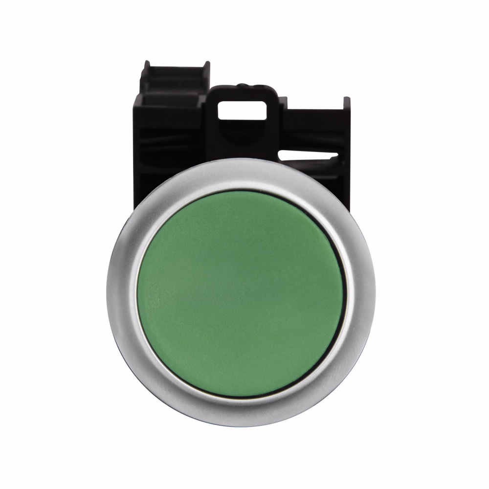 Eaton M22-D-G-K11-P 22.5 mm 1NO 1NC Momentary Green IP67/IP69K Flush Non-Illuminated Push Button