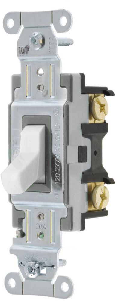 Hubbell CSB220W Switch, Spec, DP, 20A