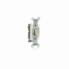 Leviton CS320-2T 120/277 VAC 20 Amp 2 Hp 3-Way Light Almond Switch